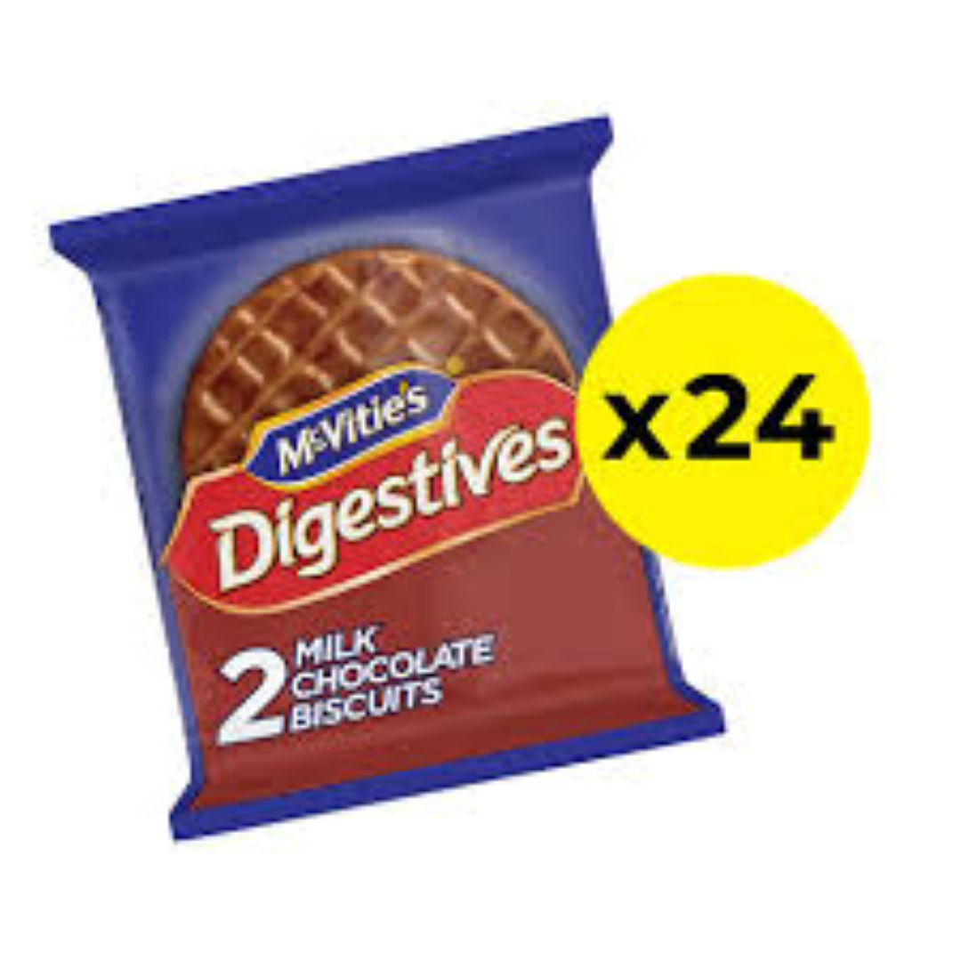 MACVITIES 2 PACK 37.6G DIG OATS BISC MILK CHOC